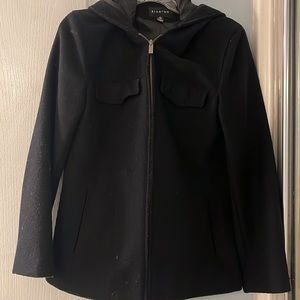 ⭐️ Braetan Black Wool Coat with Hood